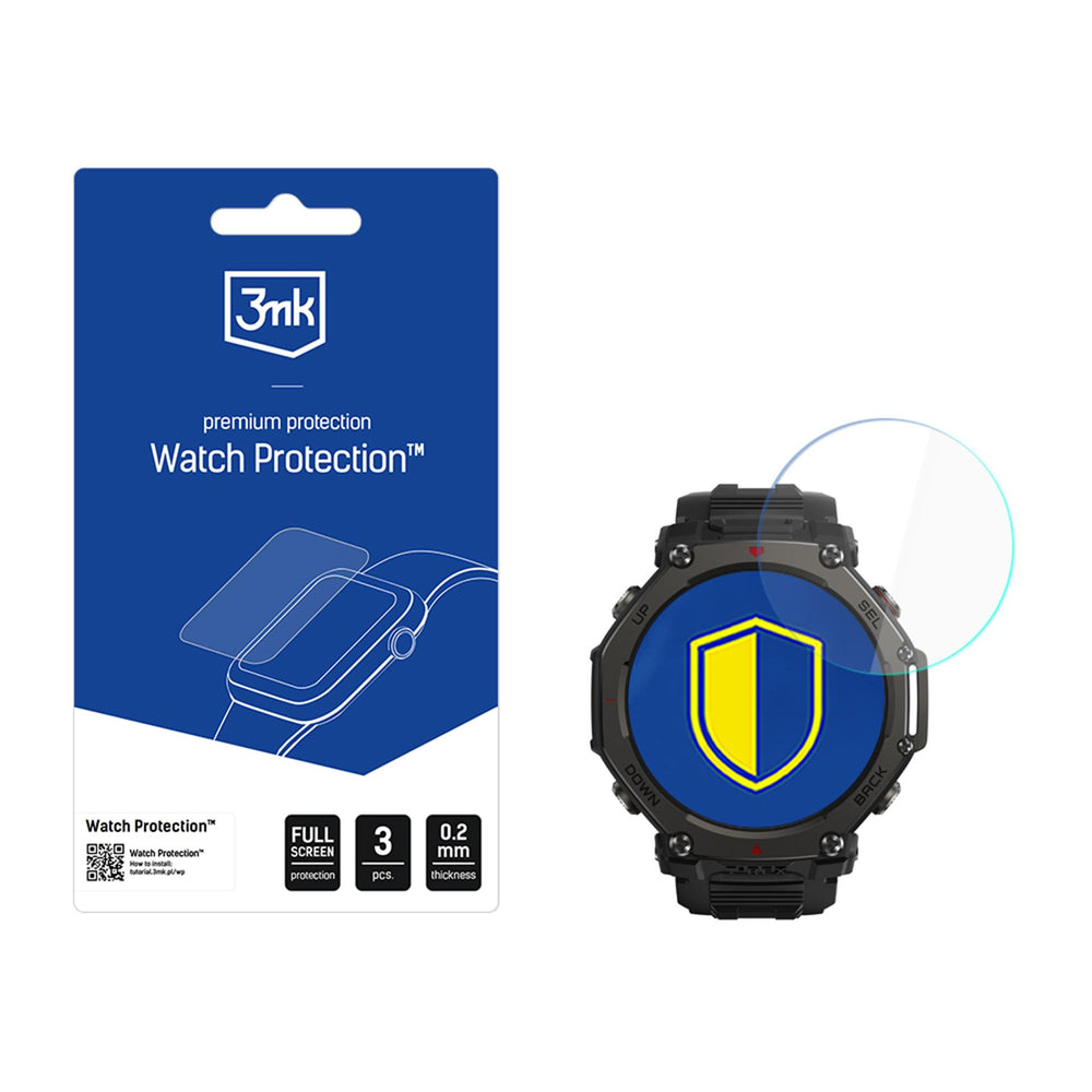 Hybridglas til skærmen på smartwatch 3mk Watch Protection FlexibleGlass til Amazfit T-Rex 3 Pro 44mm