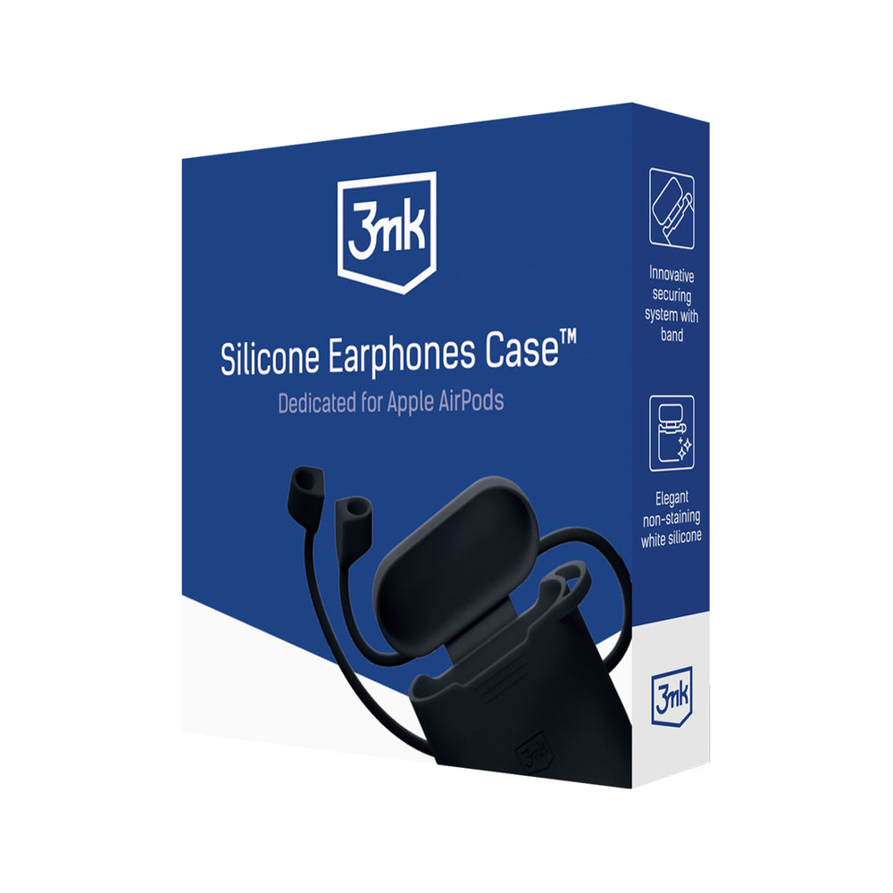 3mk Silicone AirPods Case til AirPods Pro 3 - sort