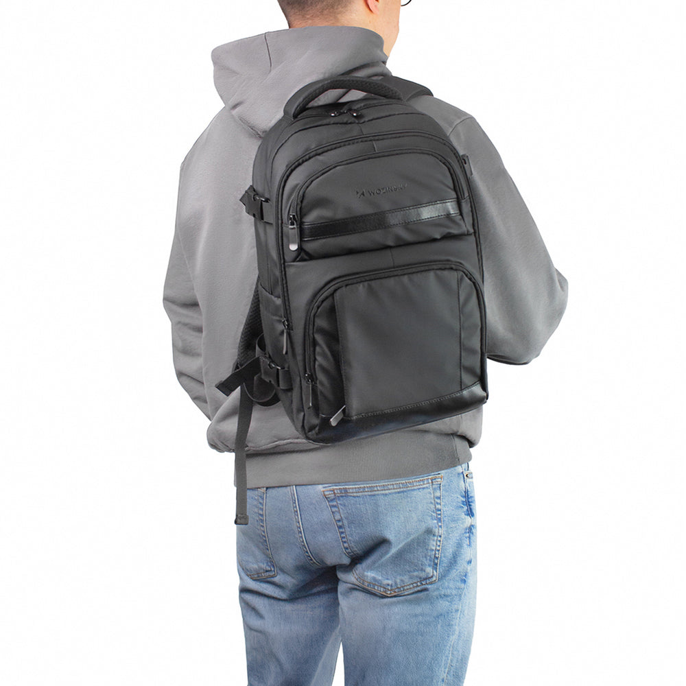 Wozinsky WPW-20L Rejsesæk med bærbar lomme 40x20x25 cm til bagagerummet - sort