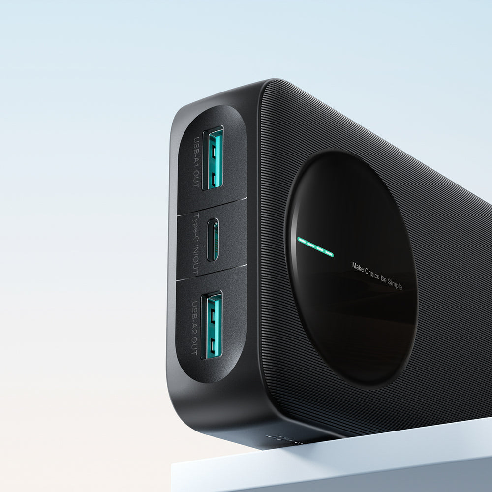 Joyroom JR-PBF14 Pro Powerbank 22.5W 20000mAh med Digital Display 2x USB-A 1x USB-C - sort