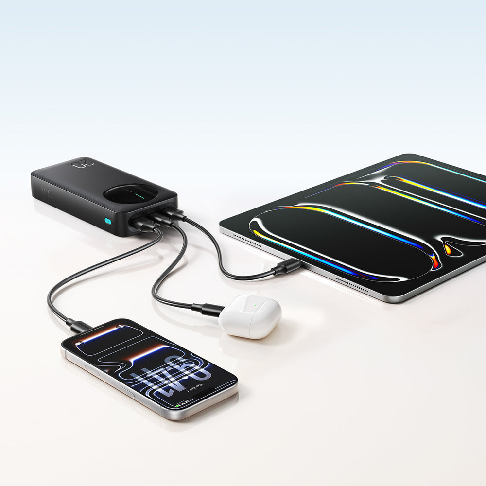 Joyroom JR-PBF14 Pro Powerbank 22.5W 20000mAh med Digital Display 2x USB-A 1x USB-C - sort