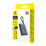 Baseus EnerFill FW11 5W Power Bank for Apple Watch with Built-in Cable - Black