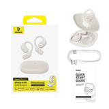 OWS Baseus Eli 2i Fit Headphones with Ear Hooks - White