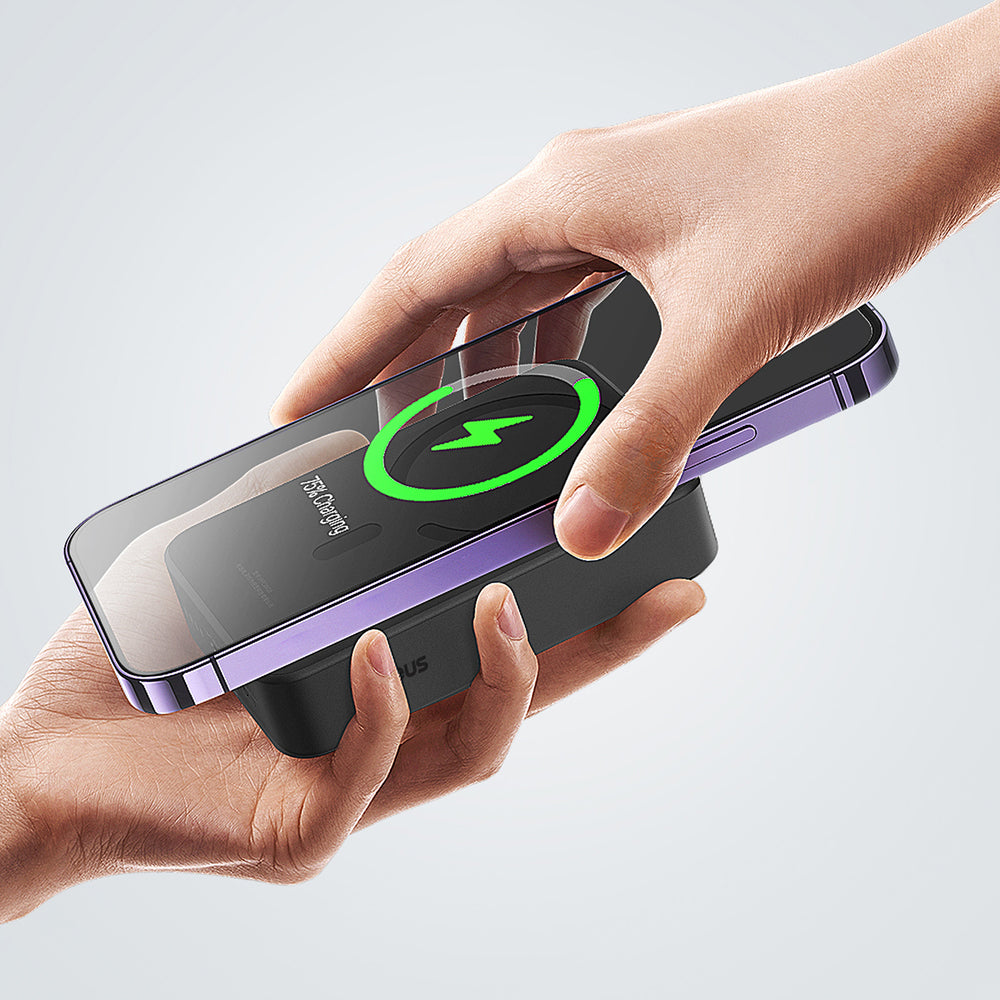 Baseus EnerFill FM41 20000mAh 20W Magnetic Power Bank with 30cm USB-C to USB-C Cable - Black