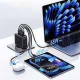 Baseus EnerFill FH11 GaN 140W Wall Charger 3xUSB-C + 1xUSB-A - Black