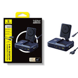 Baseus Nomos NH21 Qi2 160W 4-in-1 Wireless Charging Station with Retractable Cable - Black