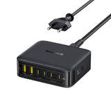 Baseus EnerFill FH21 120W Ladestation 4xUSB-C + 2xUSB-A - sort