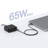 Baseus EnerFill FH21 120W Ladestation 4xUSB-C + 2xUSB-A - sort