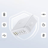 Baseus EnerFill FH21 120W Charging Station 4xUSB-C + 2xUSB-A - White