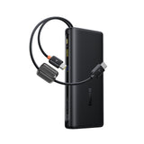 Baseus EnerFill FC41 25000mAh 145W Power Bank with Digital Display and Built-in Dual USB-C Cable - Black