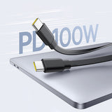 Baseus Free2Pull Mini 100W 3in1 USB-C Retractable Cable - 2xUSB-C 1.2m - sort