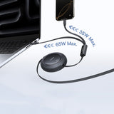 Baseus Free2Pull Mini 100W 3in1 USB-C Retractable Cable - 2xUSB-C 1.2m - sort