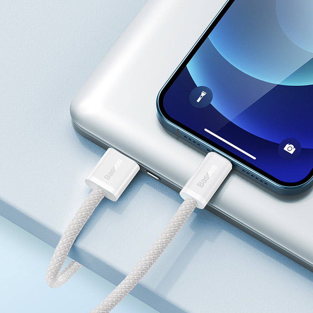 Baseus Dynamic Series 2.4A USB-A - Lightning kabel 1m - hvid