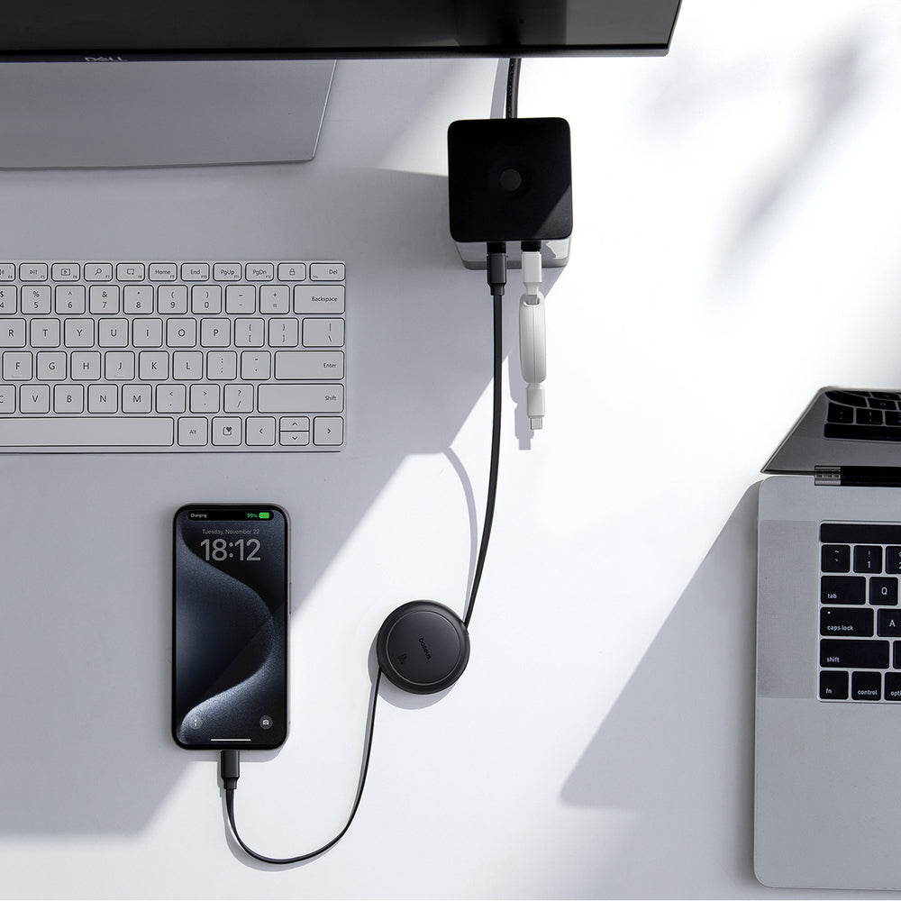 Baseus Free2Pull 60W USB-C Retractable Cable - USB-C 1m - Black