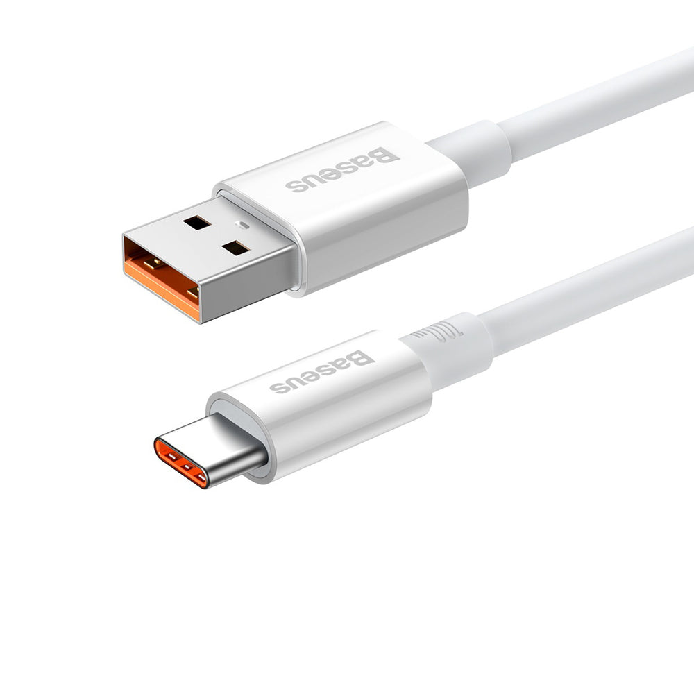 Baseus Superior Series USB-A - USB-C 100W Kabel 1m - Hvid