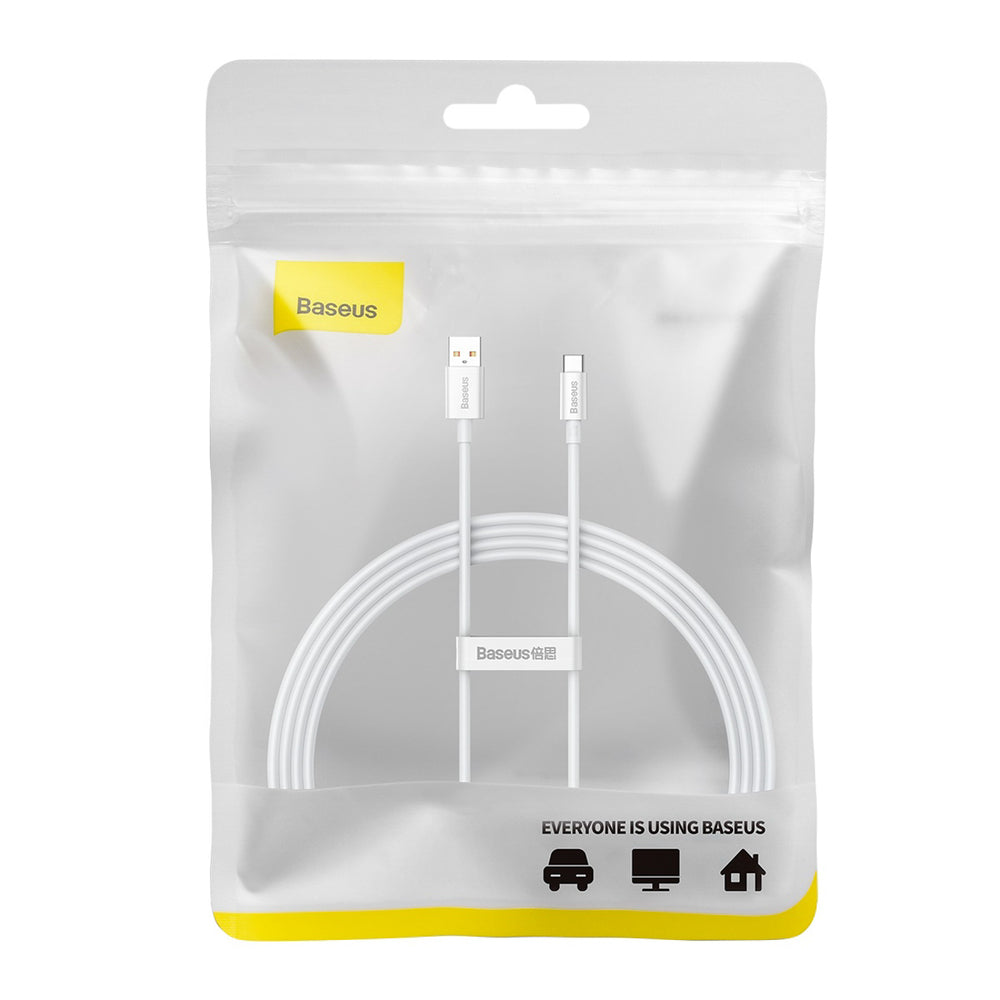 Baseus Superior Series USB-A - USB-C 100W Cable 1.5m - White