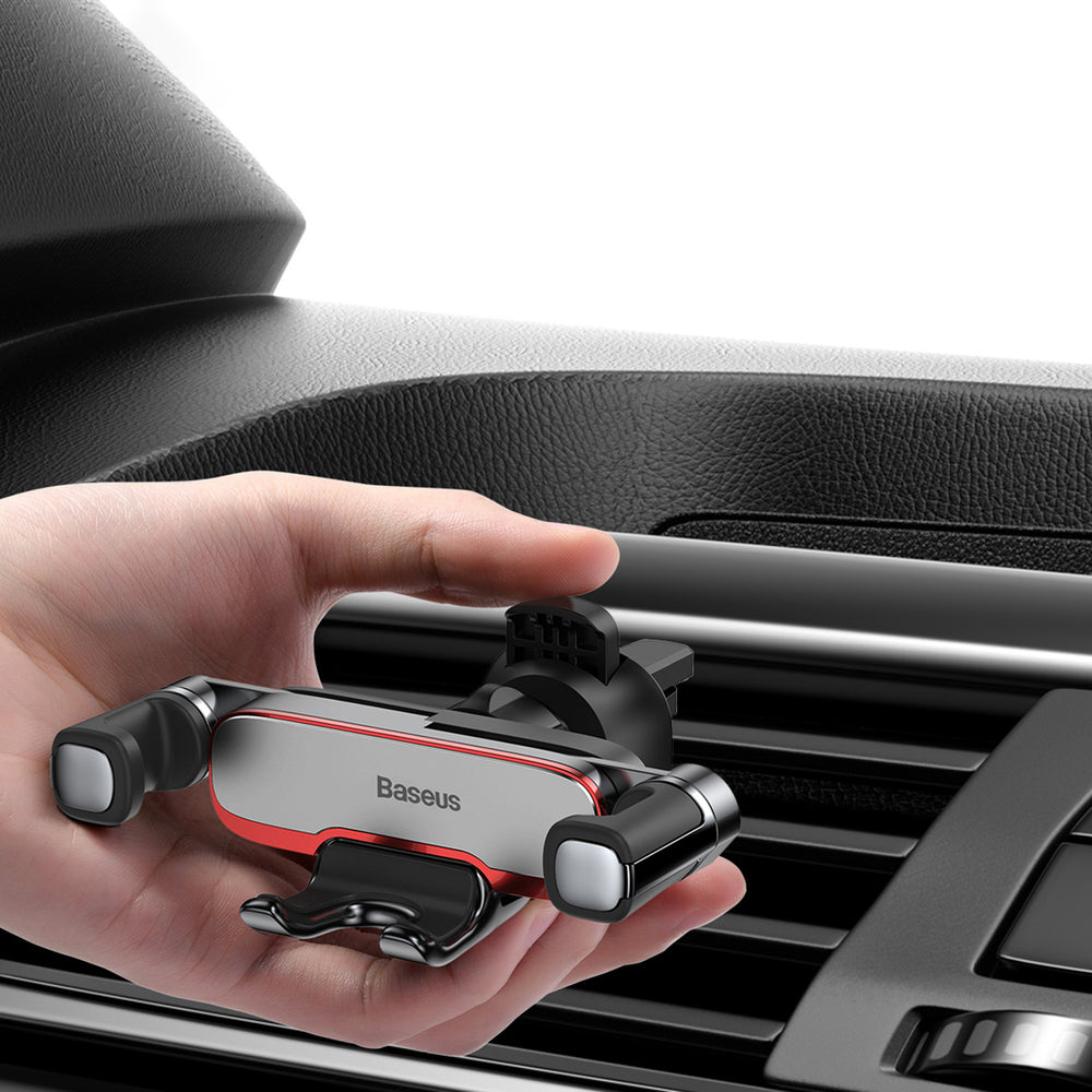 Baseus Lateral Gravity Car Holder - Silver