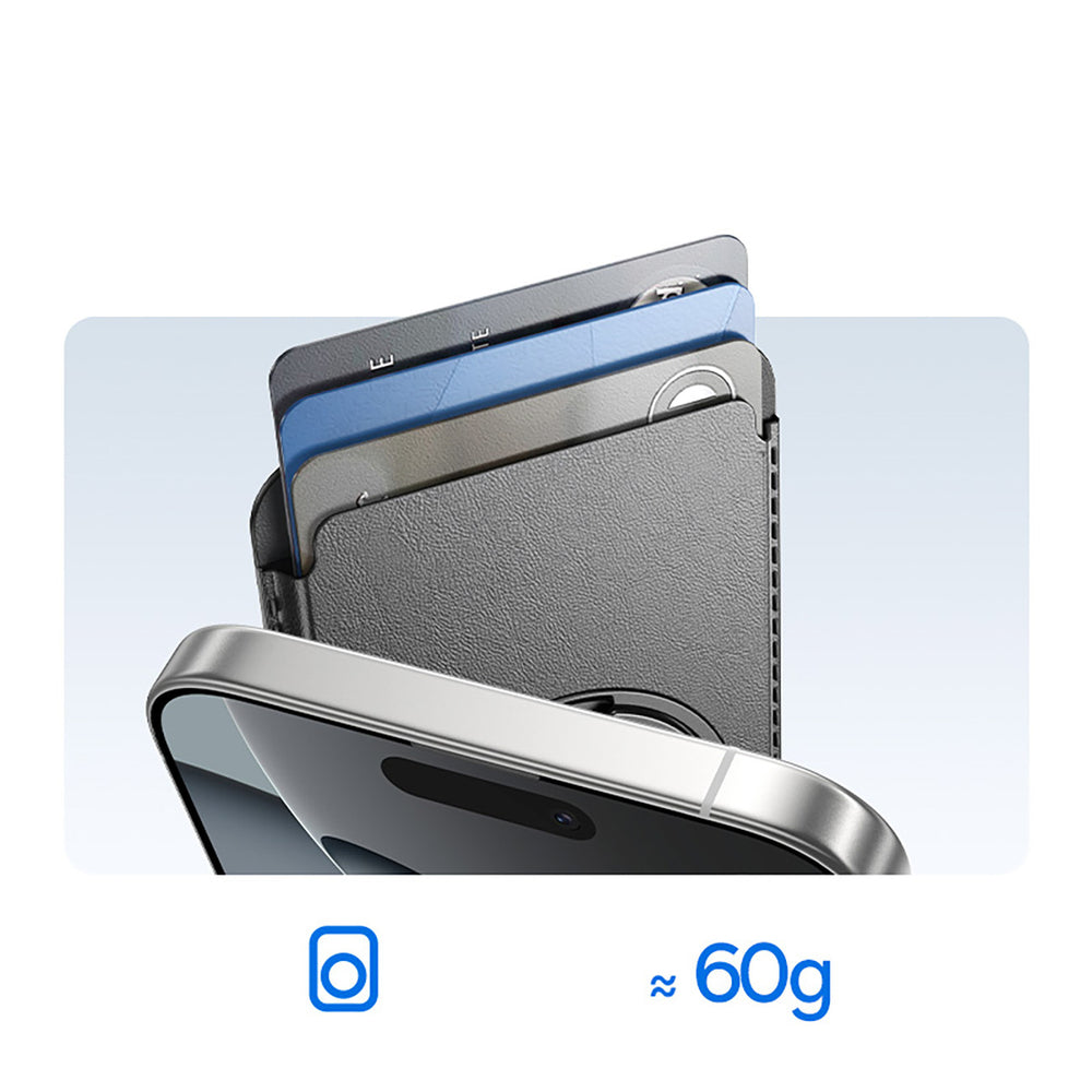 Baseus MagPro 3 Magnetic Wallet med Stativ Kompatibel med MagSafe - sort