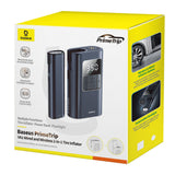 Baseus PrimeTrip VA1 75W 2-in-1 Tire Compressor with Flashlight and 6000mAh Power Bank - Black