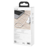 Baseus Cafule Metal 100W USB-C - USB-C Cable 2m - White