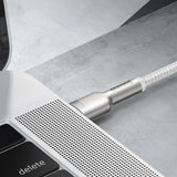 Baseus Cafule Metal 100W USB-C - USB-C Cable 2m - White