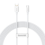 Baseus Superior Series 100W USB-A - USB-C Cable 2m - White