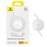 Baseus Free2Pull 60W USB-C Retractable Cable - USB-C 1m - White