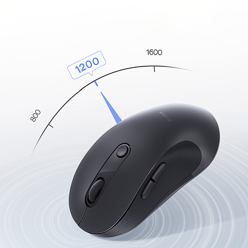 Baseus F02 Wireless Ergonomic Bluetooth Mouse - Black