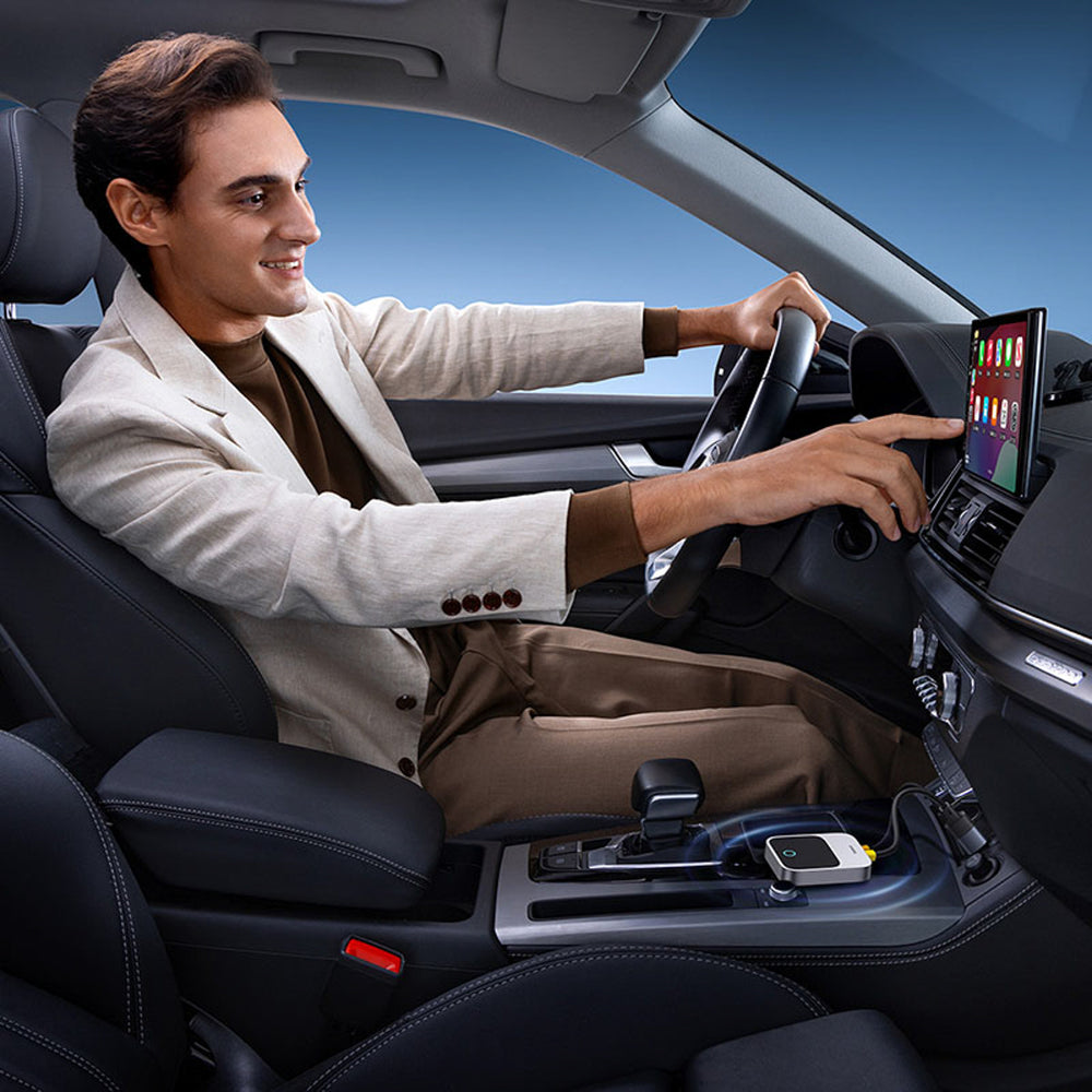 Baseus SafeJourney Series Wireless CarPlay Adapter - Gray