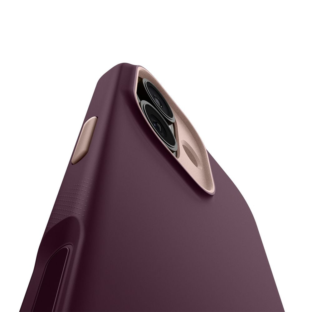 Spigen Nano Pop Mag MagSafe-fodral til iPhone 17 - burgundy