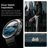 Spigen Bezel Tune Pro Diver Cover til Samsung Galaxy Watch 8 44mm - sort