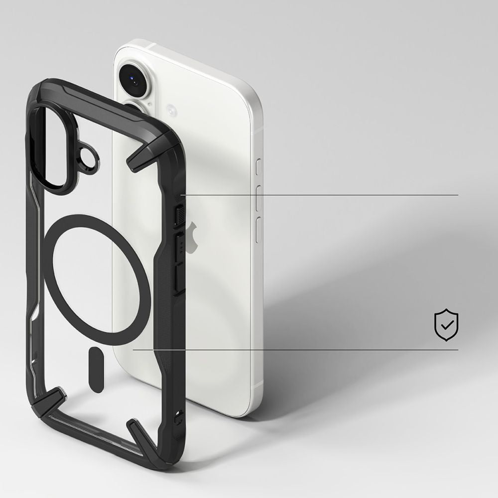 Ringke Fusion X Magnetisk MagSafe Case til iPhone 17 - sort