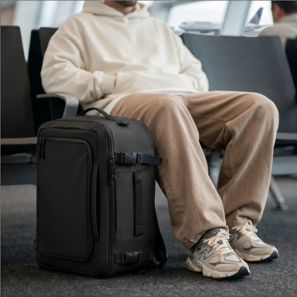 Tech-Protect Defender S50 Backpack for Ryanair & Wizzar, 20L Laptop - Black