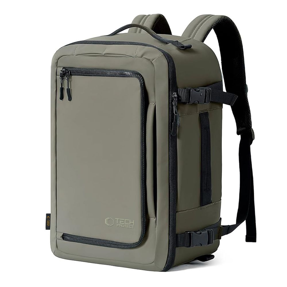 Tech-Protect Defender S50 rygsæk til Ryanair & Wizzar, 20L Laptop - Olive