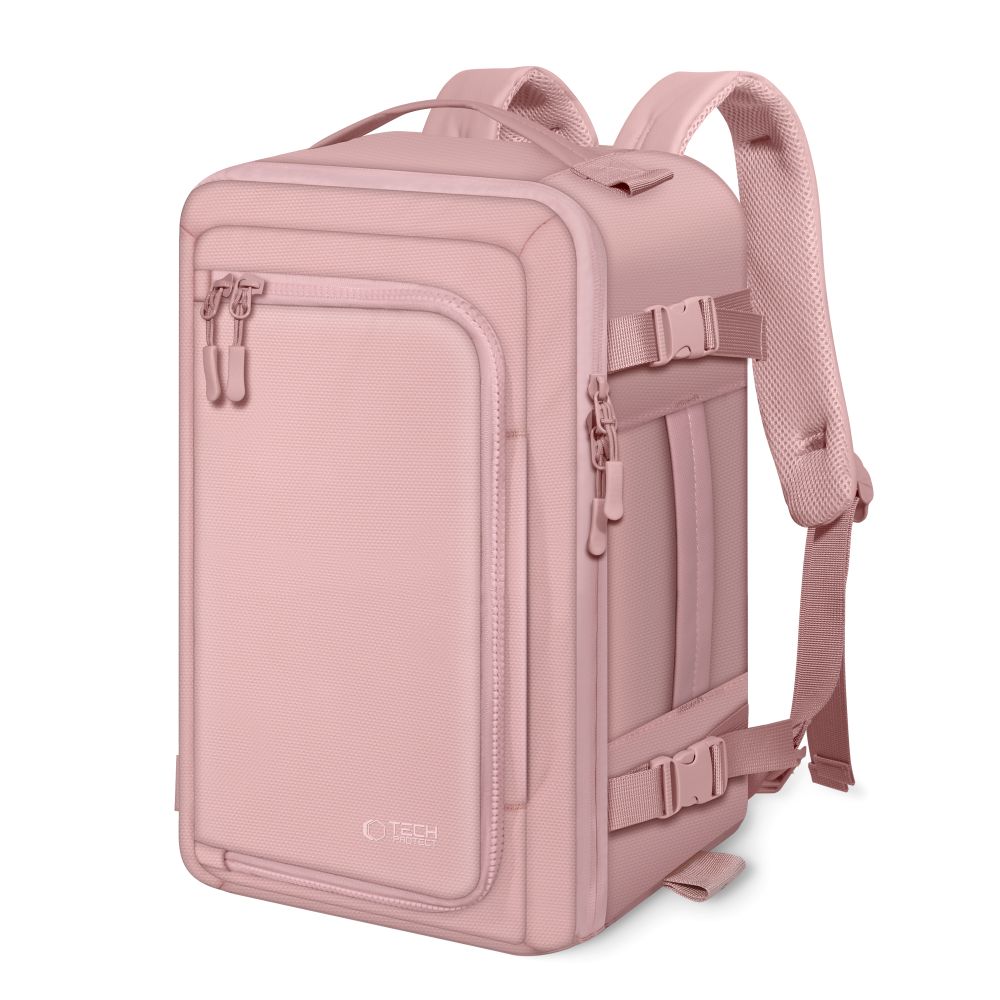 Tech-Protect Defender S50 rygsæk til Ryanair & Wizzar, 20L Laptop - Pink