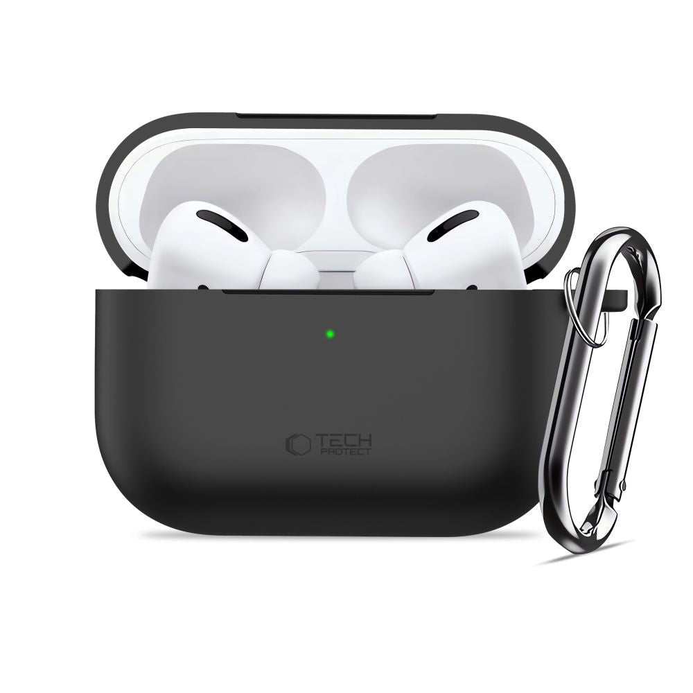 Tech-Protect Silicone Hook Case til AirPods Pro 3 - sort