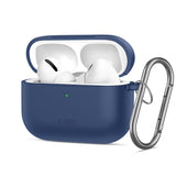 Tech-Protect Silicone Hook Case til AirPods Pro - Navy Blue