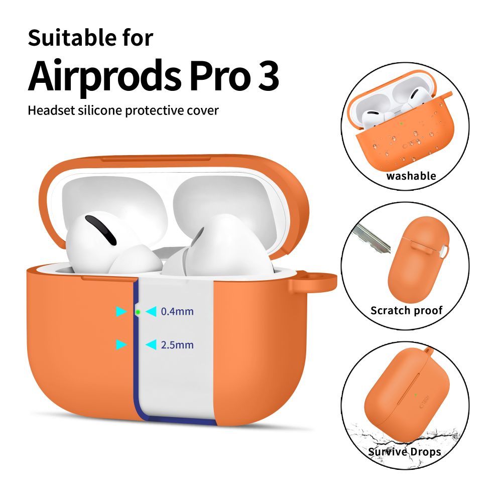 Tech-Protect Silicone Hook-kasse til AirPods Pro - orange