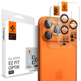 Spigen Optik Pro Camera Lens Glass til iPhone 16 Pro / Max / 17 Pro / Max - Orange