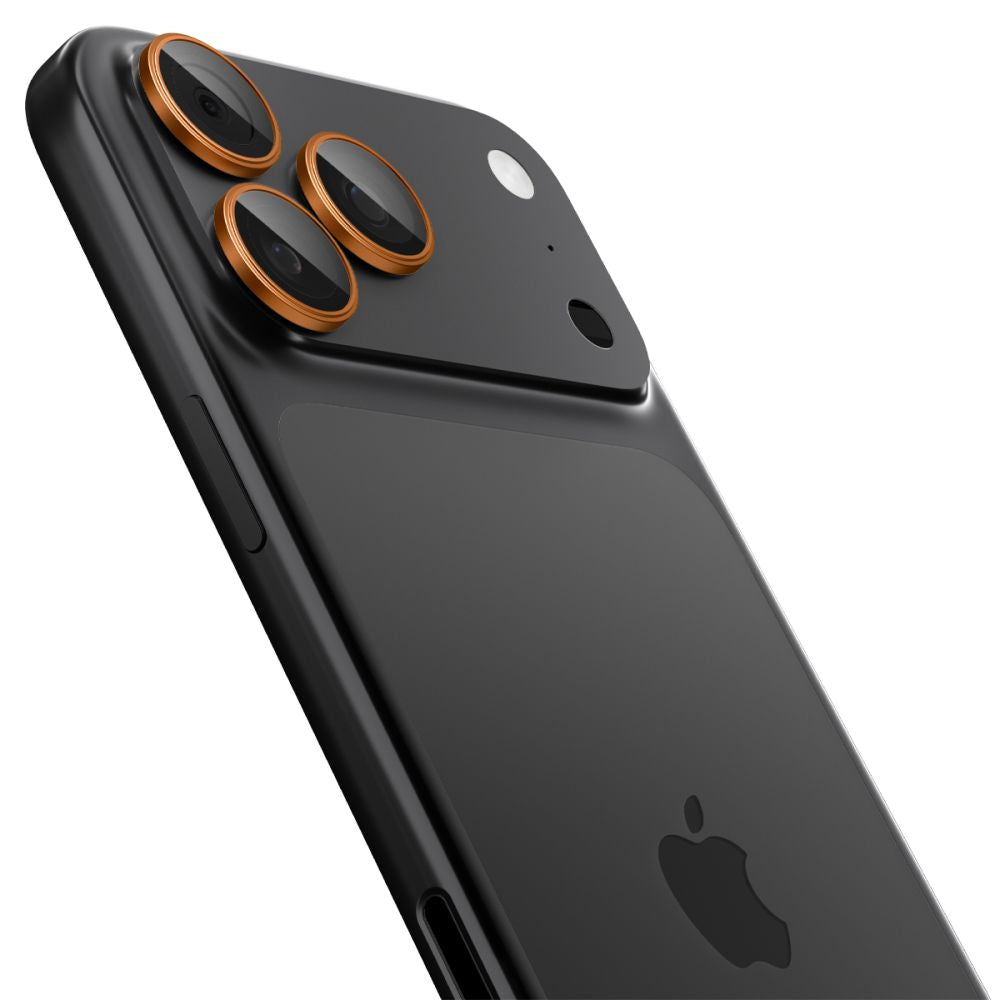 Spigen Optik Pro Camera Lens Glass til iPhone 16 Pro / Max / 17 Pro / Max - Orange
