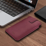 Tech-Protect SM65-kasse til 6.0-6.9" smartphones - burgundy