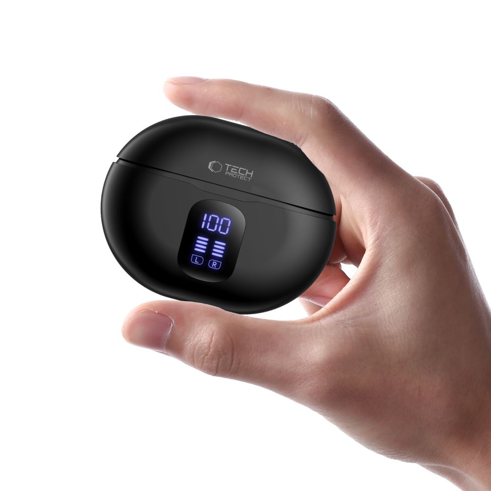 Tech-Protect UltraBoost TWS Pro G2 hovedtelefoner - sort