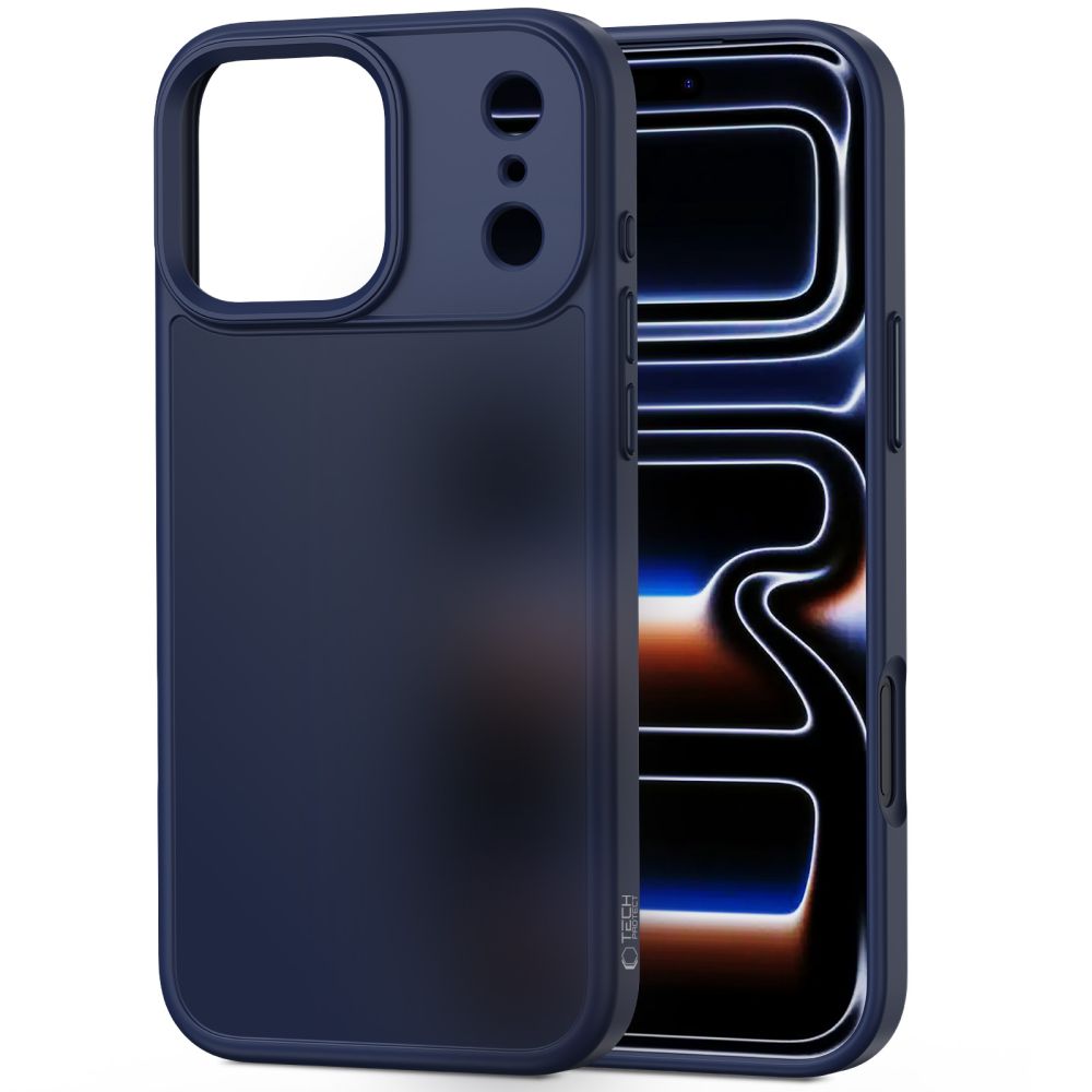 Tech-Protect MagMat Case til iPhone 17 Pro - Matte Navy Blue