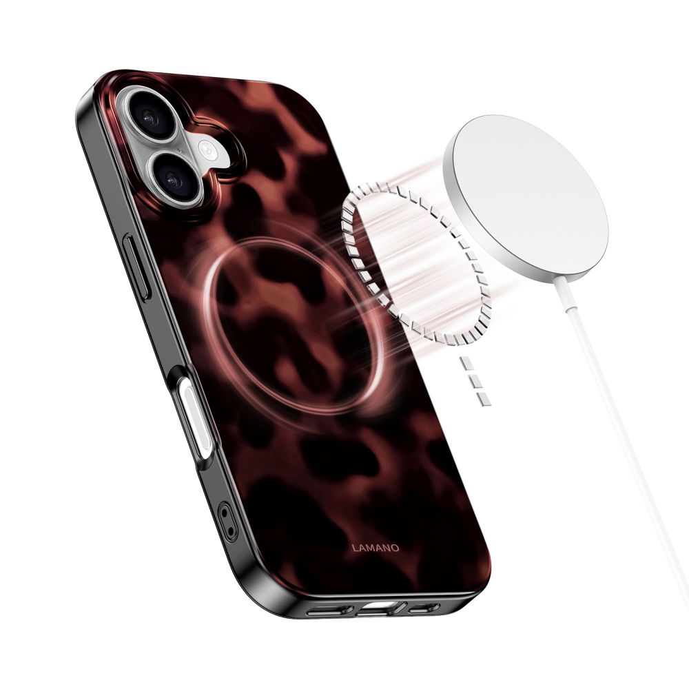 Tech-Protect Lamano MagSafe fodtøj til iPhone 17 - sort og rød