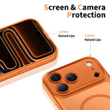 Tech-Protect Magpeak Magsafe CC Case til iPhone 17 Pro Max - Matte Orange