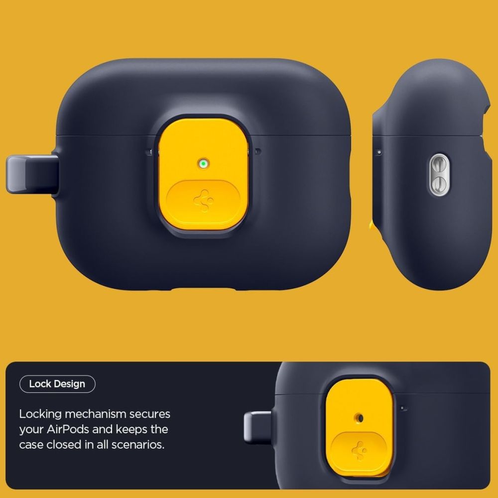 Spigen Nano Pop Case til AirPods Pro 3 - Navy Blue og Yellow