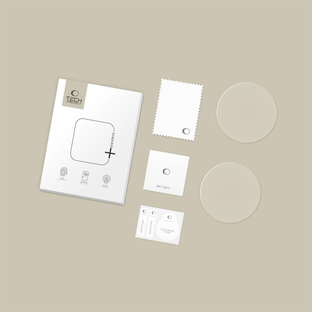 Tech-Protect Glass Fit+ 2-pakke hærdet glas til Huawei Watch GT 6 41mm - gennemsigtigt