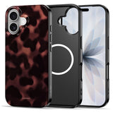 Tech-Protect Lamano MagSafe fodtøj til iPhone 16 - sort og rød