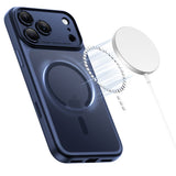 Tech-Protect Magpeak Magsafe CC Case til iPhone 17 Pro - Matte Navy Blue