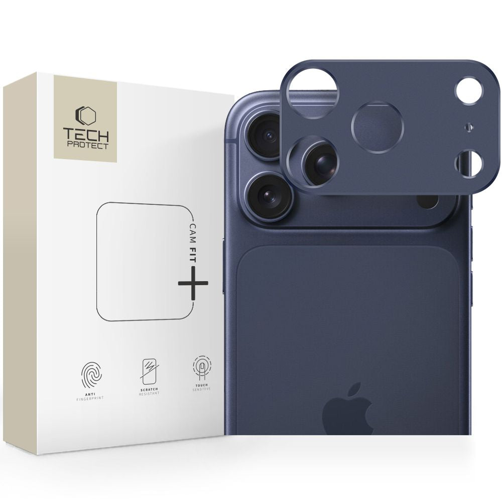 Tech-Protect Camalloy Fit+ Kamera Cover til iPhone 17 Pro - Navy Blue